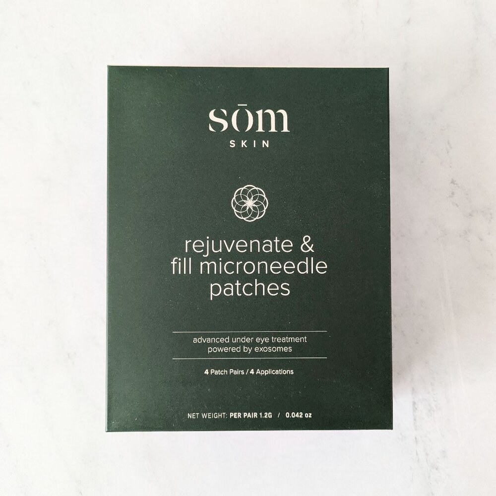 New SŌM Skin Exosome Rejuvenate and Fill Microneedle Eye Treatment Patches 4Pack